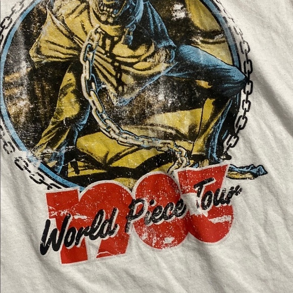 Iron Maiden White Short Sleeve Graphic Band Tee Shirt Size Large​​​​ - Picture 5 of 9